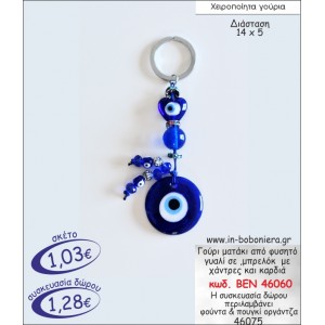 ΜΑΤΑΚΙ ΑΠΟ ΦΥΣΗΤΟ ΓΥΑΛΙ ΣΕ ΜΠΡΕΛΟΚ ΜΕ ΧΑΝΤΡΕΣ ΚΑΙ ΚΑΡΔΙΑ ΓΟΥΡΙ 2015